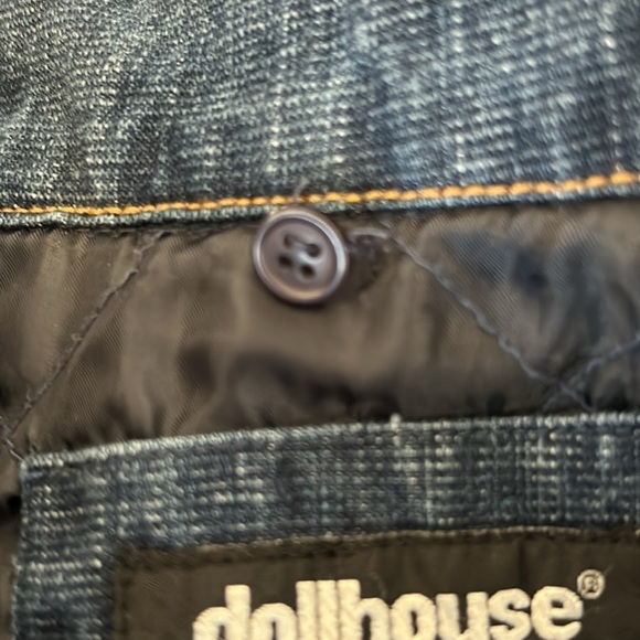 Dollhouse Removable Fur Denim Jacket Sz 2X - Picture 12 of 16
